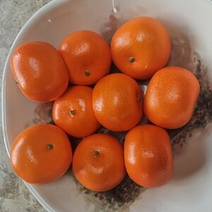 Vibrant Orange Artificial Fruit Decor